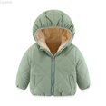 thumbnail image 2 of Liyamei Baby Girls Hooded Padded Jacket with Zipper for Winter Warm Outerwear, 2 of 7