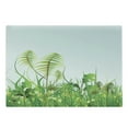 thumbnail image 1 of Rainforest Cutting Board, Graphic Plant Landscape at Summertime Natural Grassland Garden Field Theme Print, Decorative Tempered Glass Cutting and Serving Board, Large Size, Green Blue, by Ambesonne, 1 of 1