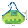 thumbnail image 2 of Large Mesh Beach Toy Bag, 1 Pack, Kids Sand Toys Storage Tote for Beach Pool, Blue, 2 of 4