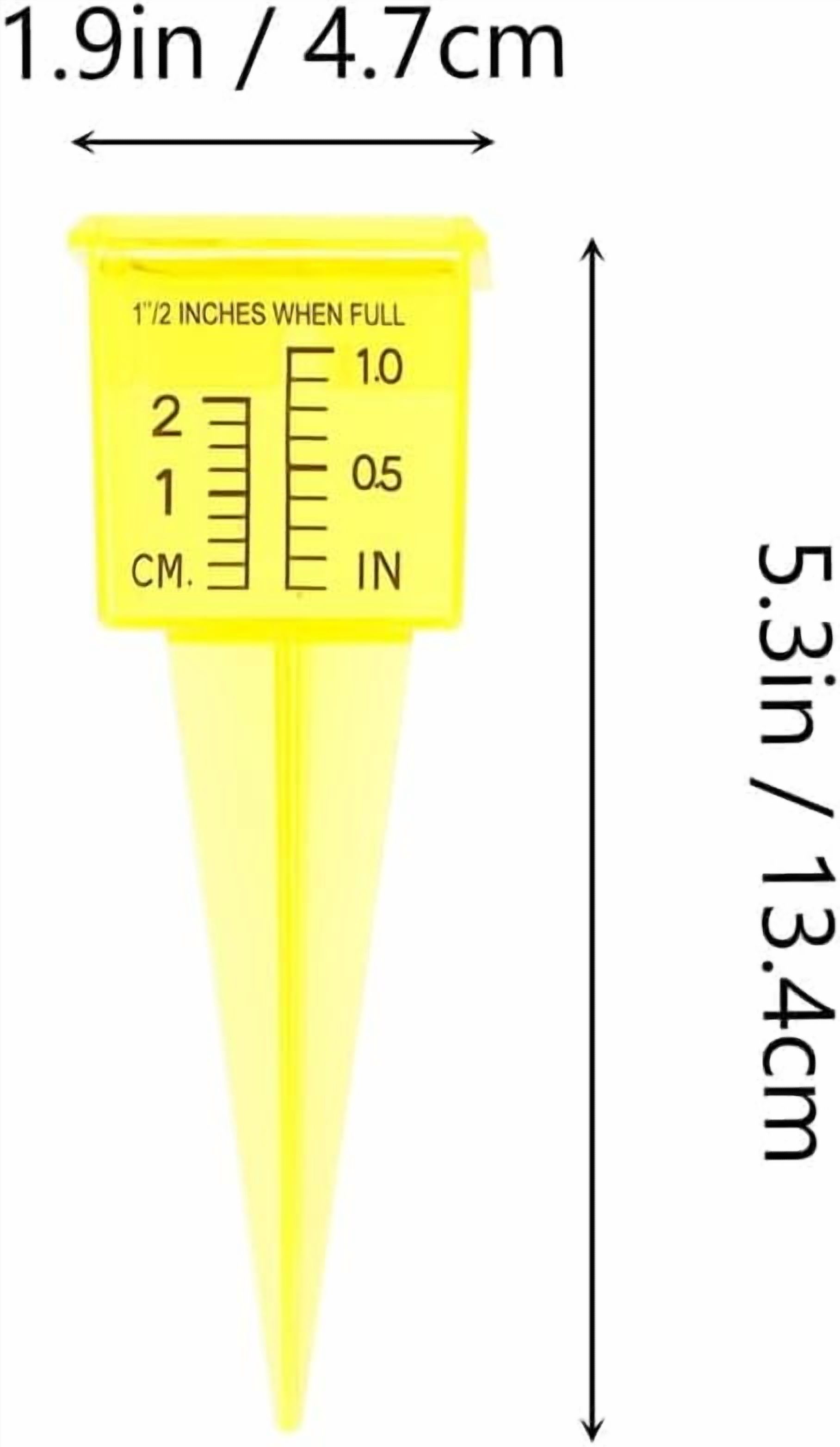 LSKJGA-1.5 Inch Rain Gauge Sprinkler, 4PCS Rain Sprinkler GaugeOutdoor, Lawn Water Gauge, Measuring Tool for Accurate Rainfall Monitoring, Precision Measuring Cups for Garden Yard Grass Watering