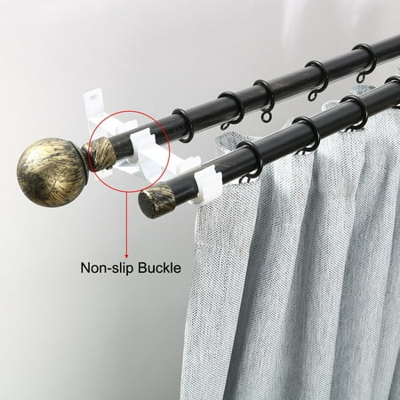 Dorm Window Drapery Curtain Rod Holder Hanging Hook Wall Bracket