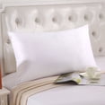 thumbnail image 5 of Fundas de almohada de microfibra ligeras, supersuaves y de fácil cuidado, paquete de 2, estándar, blanco brillante, 5 of 5