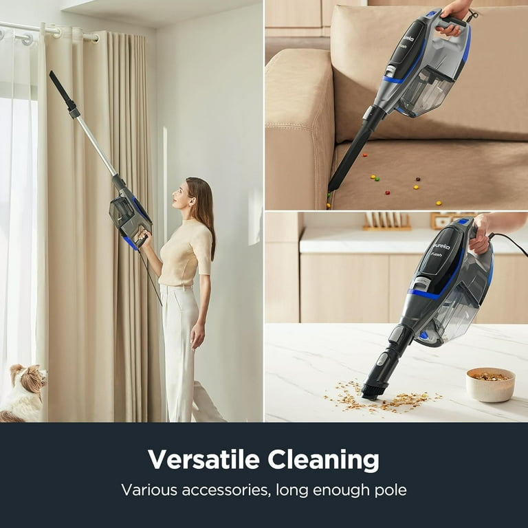 Eureka, Corded Stick Vacuum, NES520BL, Pet Hair Brush - Walmart.com