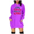 thumbnail image 2 of WEAIXIMIUNG Sweat-Shirt Maman Grande Taille Femme Décontracté Col Rond Imprimé Arbre de Noël, 2 of 3