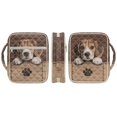 thumbnail image 3 of Xixirimido Bible Cover, Bible Carrying Book Case for Women, Multi-pockets Protective Church Organizer Bag with Handle Christian Gift, Brown Beagle Dog Paw, 3 of 7