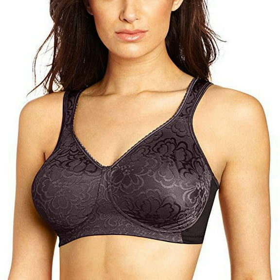 Playtex 18 Hour Ultimate Lift  Support Wirefree Bra_Black_42DDD Pack of 2