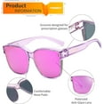 thumbnail image 4 of FEISEDY Sunglasses Fit Over Glasses Oversized Polarized Shiny for Women Sunglasses UV400 B0269, 4 of 15