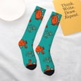 thumbnail image 4 of Daiia Sports Socks Colorful Crab Printed Novelty Crew Socks for Men Women Knee High Socks Cotton Socks Soft & Breathable Support Unisex Socks, 4 of 9
