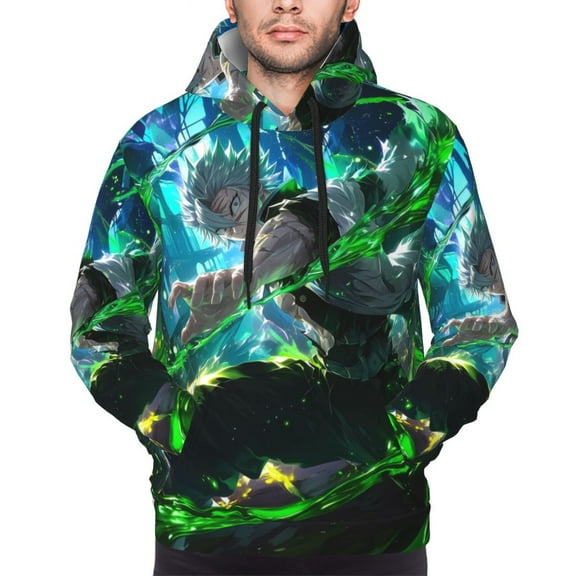 Casual Long Sleeves Sweatshirt Demon Slayer Shinazugawa Sanemi Pullover Hoodie Active Sweater Tops for Men Women Teen Small