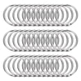 thumbnail image 1 of Uxcell 36 piezas Anillos para Cortinas de Ducha, Ganchos de Cortina de Ducha Redondos de 1.3 Pulgadas para Barras de Cortina, Plata, 1 of 5