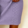 thumbnail image 5 of Pounoo Cowl Neck Dresses for Women Eyelet Embroidered Dressy Tunic Long Sleeve Dress Breathable Elegant Work Office Spring Blouse Gift, 5 of 7