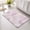 Pink, variant on Palm Leaves Non Slip Bathroom Mat, Coastal Tropical Terracotta Palm Leaf Absorbent Bath Mat Rubber Backed Quick Dry Doormat Fit Under Door for Bathtub Shower Sink Kitchen 24"x36"