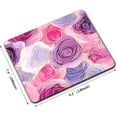 thumbnail image 4 of Purple Rose Flower Mouse Pad Pink Golden Line Floral Design with NonSlip Rubber Base, Personalized Computer Mousepad for Laptop, Office, and Home Decor, Add Elegance to Your Workspace, 4 of 5