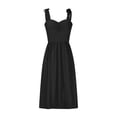 thumbnail image 4 of BLVB Women’s Summer Slip Dress Sweetheart Neckline Knot Strap Slit Sleeveless Elegant Midi Party Cocktail Dress, 4 of 6