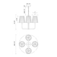 thumbnail image 7 of CH528423AG-Alora Lighting-Plisse - 4 Light Chandelier-16.88 Inches Tall and 22.5 Inches Wide-Aged Gold Finish    -Traditional Installation, 7 of 7