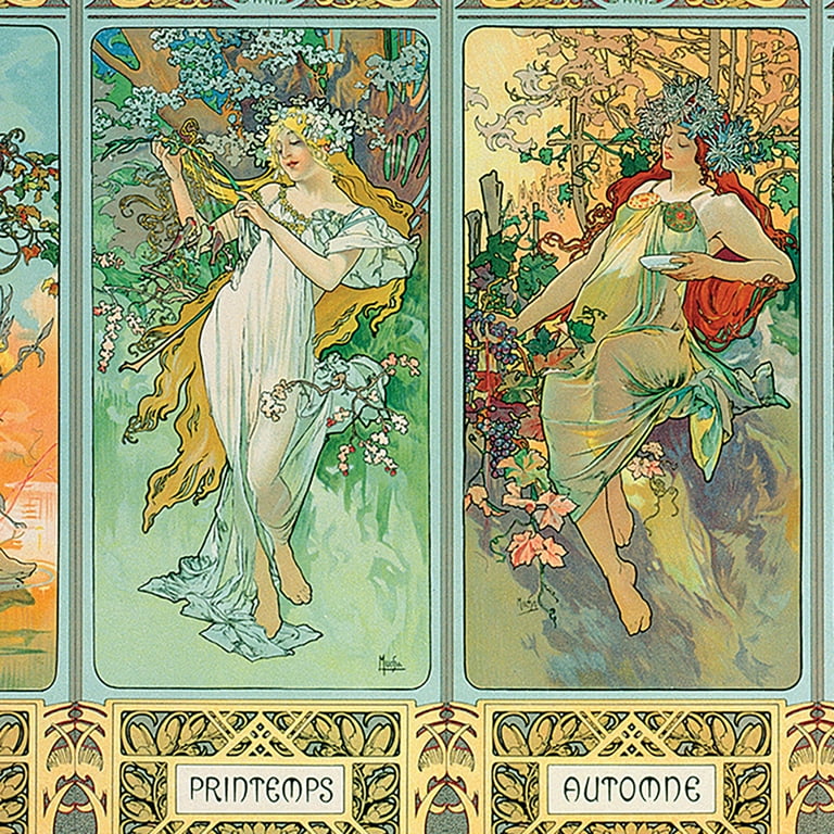 Eurographics: Four Seasons by Alphonse Maria Mucha - 1000 Piece