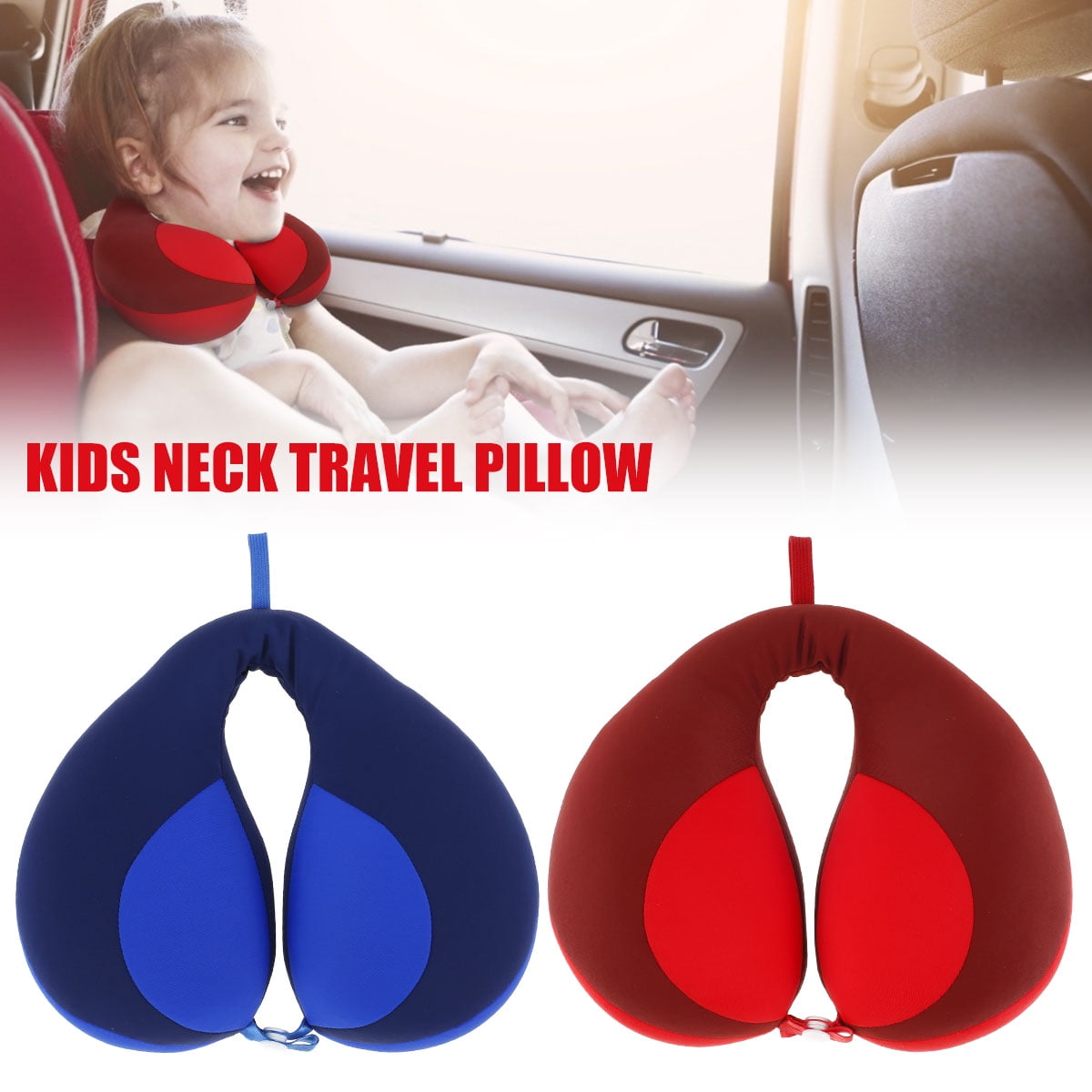 Baby Kids Travel U Shaped Travel Pillow Neck Head Relax Support Rest Car Seat 