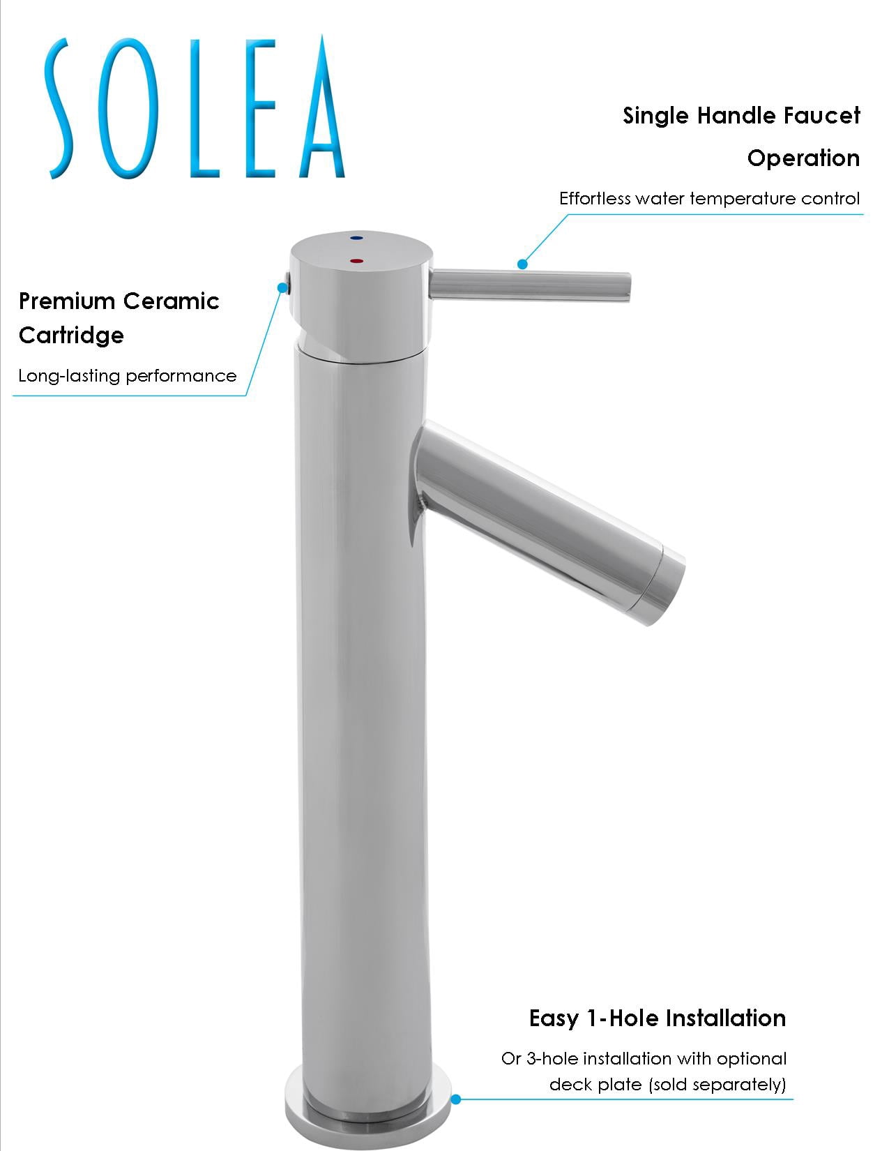 Safavieh Solea Elation Bathroom Faucet in Chrome