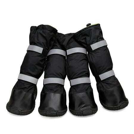 KYAIGUO Dog Shoes Puppy Boots Fine Waterproof Snowproof Reflective Pet Shoes for Small Medium Large Dogs
