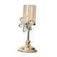 thumbnail image 2 of Portavelas de cristal con forma de pétalo, centro de mesa, decoración del hogar, candelabro de Pilar delicado, regalo de inauguración de la casa para S, 2 of 9