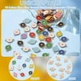thumbnail image 4 of 80 piezas de conectores de girasol de 10 colores, colgantes de girasol, flores doradas, eslabones pequeños, conectores de joyería., 4 of 6