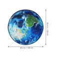 thumbnail image 4 of Multi-function Office Chair Mat Floor Protective Mat Computer Gaming Rolling Chair Earth Pattern Mat, 4 of 4