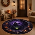 thumbnail image 4 of Halloween 3D Hole Round Rug Optical Illusion Doormat for Entryway Decor, 31.5in, 4 of 5
