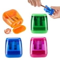 thumbnail image 2 of 4 Pcs Taille-Crayons Foncés - Bleu+orange+vert+rose, 2 of 7