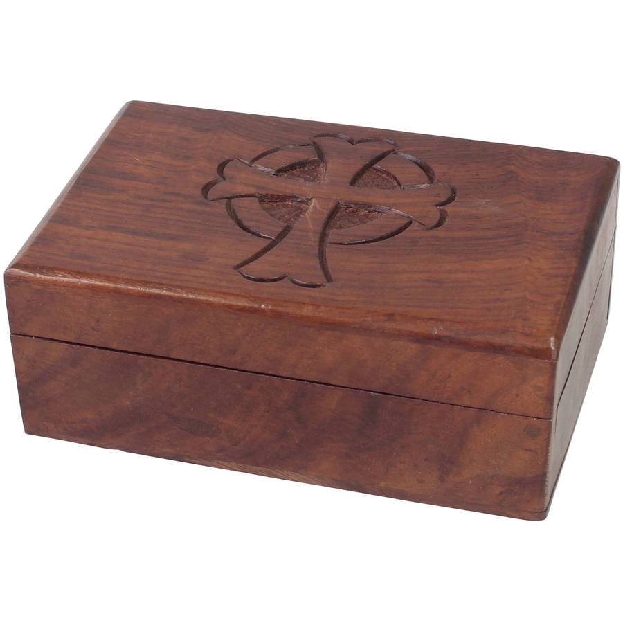 wooden toy box with hinged lid