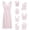 Light Pink, variant on Women's Multi Strap Backless Dress Casual Sleeveless with Tie Detail Flirty Party Clubwear Summer