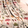 thumbnail image 3 of Red Mushroom Insect Light Pattern Blanket,Comfortable Soft Flannel Throw Blanket,All Season,Warm Lightweight Blankets for Sofa Bed Couch Living Room Chair,30"x40", 3 of 4