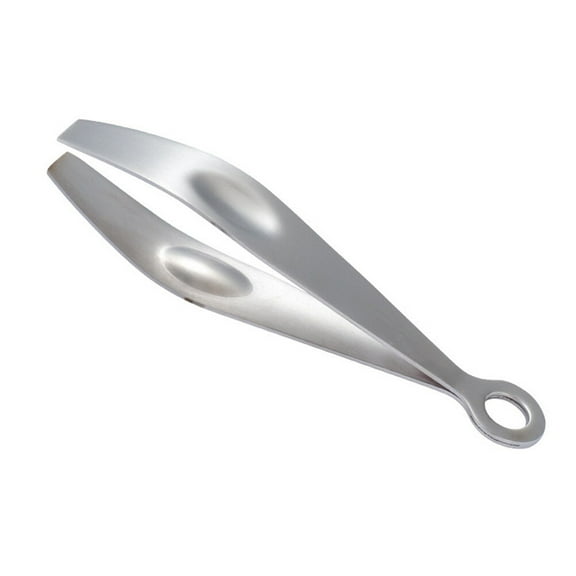 LOVERLYZ 1Pc Stainless Steel Fish Bone Tweezer Feather Removal Tweezer (Silver)