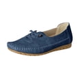 thumbnail image 3 of Womens Casual Slip On Flat Shoes, Comfortable Soft Wide Width Loafers, for Walking Work Everyday Wear, Breathable, Lightweight, 3 of 6