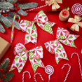 thumbnail image 3 of Dalrosia 12PCS Christmas Bows Decoration 6.3 Inch Large Christmas Wreath Bows Red Green Xmas Tree Bows Christmas Glitter Dot Bows Ribbons Ornaments for Garland Wedding Home Holiday Party, 3 of 5