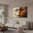 thumbnail image 3 of modern abstract artwork woman face Poster Decorative Painting Canvas Wall Art Living Room Posters Bedroom Painting,Frame-style,24x36inch(60x90cm), 3 of 8