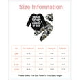 thumbnail image 2 of 3 Months Baby Boys Clothes 6 Months Boys 3PCS Outfits Set Letter Glasses Print Newborn Boys Long Sleeve Top Camo Pants Set with Hat Black, 2 of 8