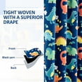 thumbnail image 5 of Anjee Kids Blackout Curtains, Darkening Curtains to Improve Sleep, Grommet Top for Easy Install, for Kids Bedroom, Dinosaur Prints 2 Panels (52"x84"), 5 of 10