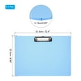 thumbnail image 2 of Uxcell 12.4 x 8.86 Inch Clipboard Landscape, 2 Pack A4 PP Plastic Office Clipboards Low Profile Clip, Blue, 2 of 6