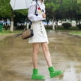 thumbnail image 5 of YYW Short Rain Boots For Women, Non-Slip Waterproof Garden Shoes Girl Ankle Rainboot,Green(Size 8.5), 5 of 10