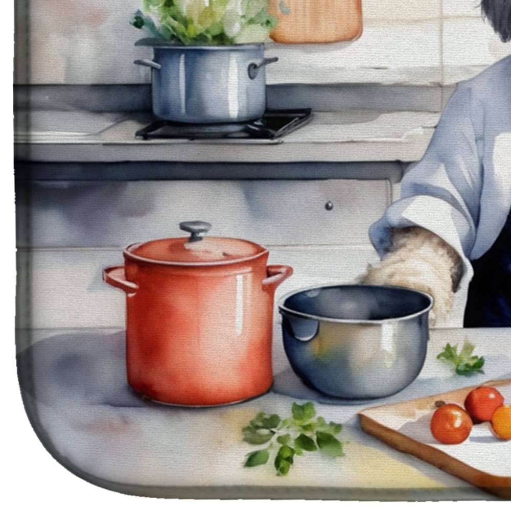 Yorkie Yorkshire Terrier The Chef Dish Drying Mat