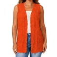thumbnail image 2 of Women's Longline Open-Front Knit Vest - Lightweight Layering for Office & Everyday Wear, 2 of 6