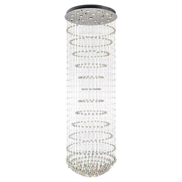 CWI Lighting Support de Couloir 18 Lumières avec Finition Chromée