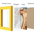 thumbnail image 2 of Vittanly 4x4 Picture Frame, Premium Material with Shatter Resistant Plexiglass, Photo Frame for Wall or Table Top Display, Yellow, 1 Pack, 2 of 6