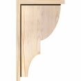 thumbnail image 3 of Ekena Millwork 5 1/2"W x 12"D x 20"H Ridgewood Smooth Corbel w/Backplate, Douglas Fir, 3 of 9