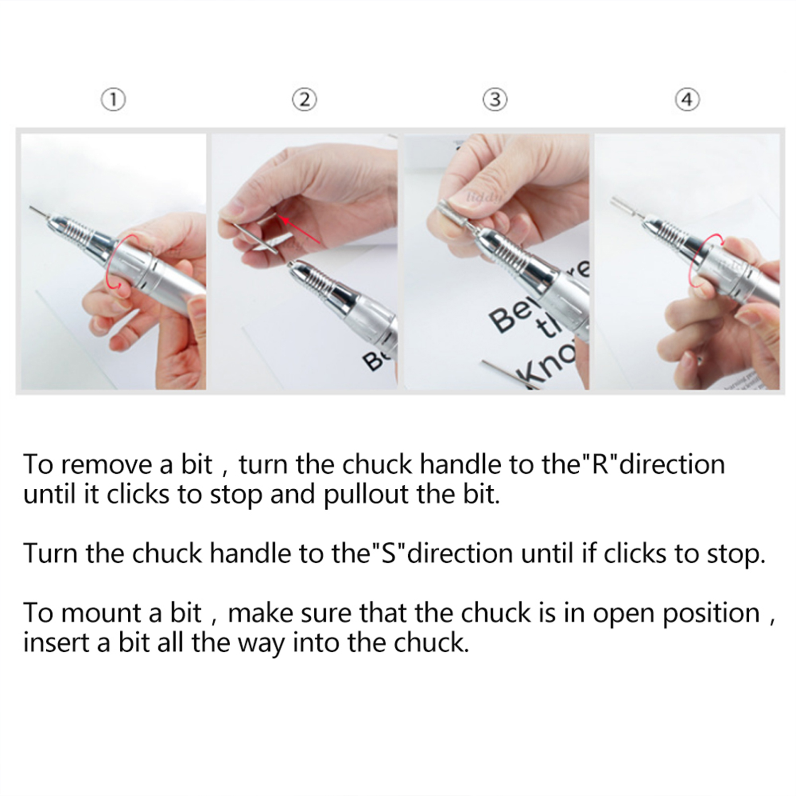NFTIGB Professional 40000 RPM Brushless Electric Nail Drill Handle Replacement Accessory for Manicure Pedicure Polishing Grinding Machine Quiet Operation Lightweight Design