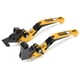 thumbnail image 1 of Manijas De Embrague De Freno, Palancas De Embrague De Freno De Motocicleta Reemplazo De Resistencia Al Desgaste Para YAMAHA MT 09 Tracer 2015-2021 Para Modificación Cergrey Oro, 1 of 8