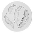 thumbnail image 3 of Molde de silicona en forma de pluma para decoración de pasteles Ticfox, 3 of 14