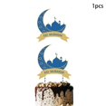 thumbnail image 5 of 300A Black Eid Mubarak Para Banner Cake Topper Cupcake Stakes Globos Set Decoración De Fiesta Para El Islam Musulmán Ramadán Festival Fiesta Fondo Decoración Suministros, 5 of 5