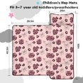 thumbnail image 5 of Pink and Black Leopard Print Teens Toddler Nap Mat with Pillow, Sleeping Mat Bag for Preschool Daycare 50"x20", 5 of 6