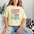 thumbnail image 2 of Sarcastic Humorous I Love Deadlines Quote, Butter Comfort Colors T-Shirt, 2XL, 2 of 3